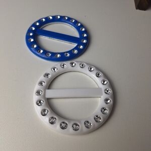 Vintage 80s Retro T-Shirt Holder Buckle Scarf Clip Crafting Belt Purse Making